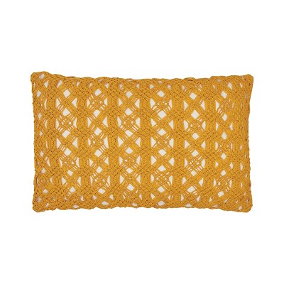 C&F Home Clyde Handcrafted MacramÃ© Decorative Throw Pillow, GET