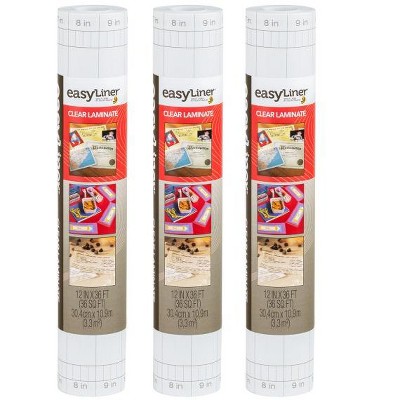 Duck EasyLiner Adhesive Shelf and Drawer Liner, Clear, 12" x 36' Roll, 2 Rolls