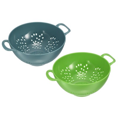 Unique Bargains Kitchen Plastic Rice Washing Drainer Basket Colander with Double Handles