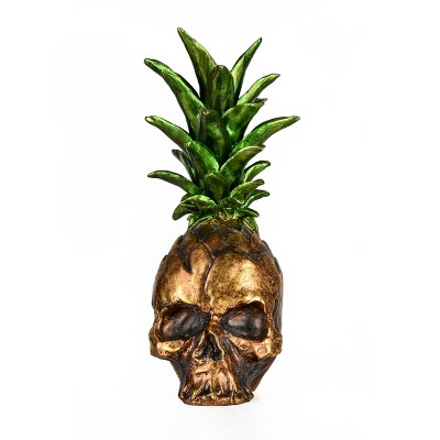14" Halloween Pineapple Skull Tabletop Décor - National Tree Company