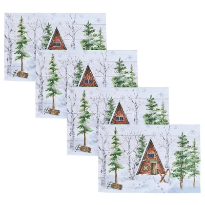 Park Designs Snowflake Lodge Cabin Placemat Set Of 4