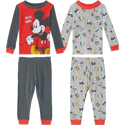 Disney Baby Boy's Mickey Mouse 4-Piece Cotton Pajama Set