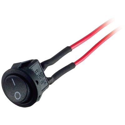 Install Bay® On/off 13-Amp Mini Round Rocker Switches, 5 pk in Black