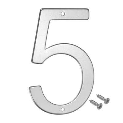 Unique Bargains 304 Stainless Steel Polished Surface Rust Corrosion Resistant House Number 1 Pc