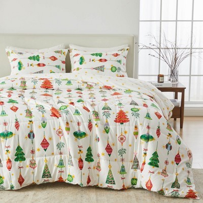 Winter-Printed Reversible Comforter and Sham Set - Great Bay Home