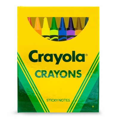 Silver Buffalo Crayola Crayons Sticky Note and Tab Box Set