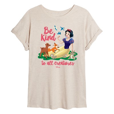 Women's - Disney - Snow White Be Kind Oversized Graphic T-Shirt