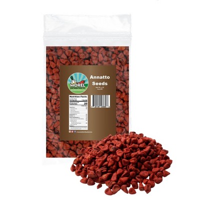 Morel Distribution Co | Whole Annatto Seeds, Semillas de Achiote, Bixa Orellana. 4 oz