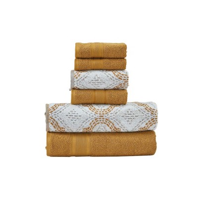 Modern Threads Capri 100% Cotton 6-pc Jacquard Towel Set