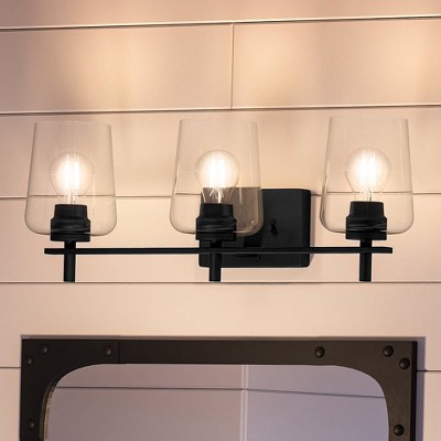 Urban Ambiance Luxury New Traditional Bath Light 8.5''H x 24.25''W,  Midnight Black Finish,  Swan-Hill Collection, UHP4210