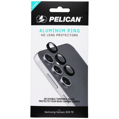 Pelican Aluminum Ring HD Lens Protectors for Samsung Galaxy S23 FE - Black