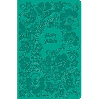 CSB Thinline Bible, Value Edition, Teal Leathertouch - by  Csb Bibles by Holman (Leather Bound)