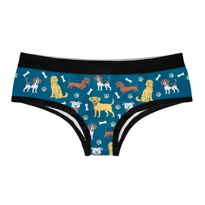 Womens I Like Dogs and Maybe 3 People Panties Funny Bikini Brief Saying Graphic Underwear - Crazy Dog Hipster Underwear For Dog Lovers