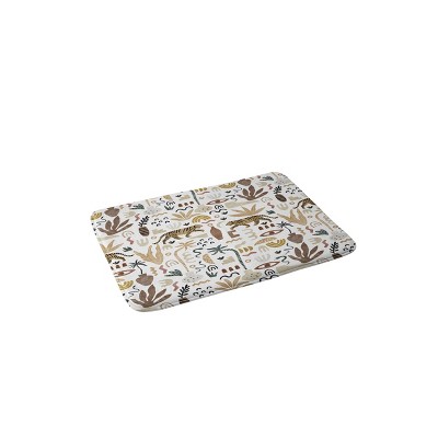 Marta Barragan Camarasa Wild Desert Shapes II Memory Foam Bath Rug Brown - Deny Designs: Anti Slip, Microfiber, Machine Washable