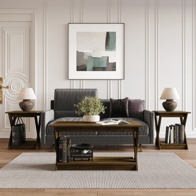Home Design Emporia 3 Piece Coffee Table Set