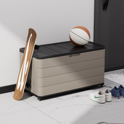 Yardgrace Multi Functional Outdoor Storage Box with Wheel Options