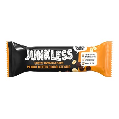 JUNKLESS Peanut Butter Chocolate Chip Chewy Granola Bar - 1.1oz