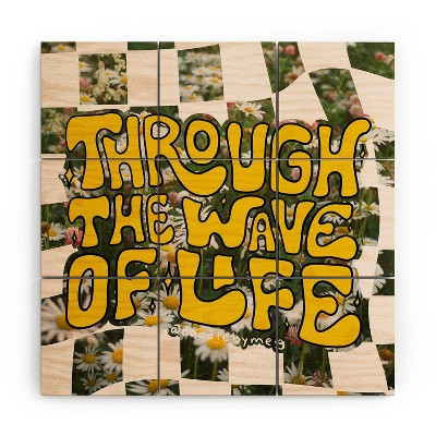 Doodle By Meg Through the Wave of Life Wood Wall Mural - Society6