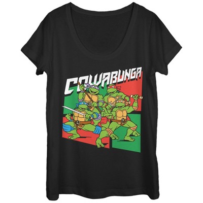 Women's Teenage Mutant Ninja Turtles Cowabunga Heroes Scoop Neck