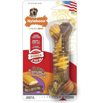 Nylabone Flavor Frenzy Dura Chew Bone - Philly Cheesesteak Flavor