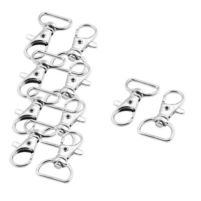 Unique Bargains Bag Clasps Dog Pets Connector Lobster Swivel Trigger Clips Snap Spring Hook 10 Pcs