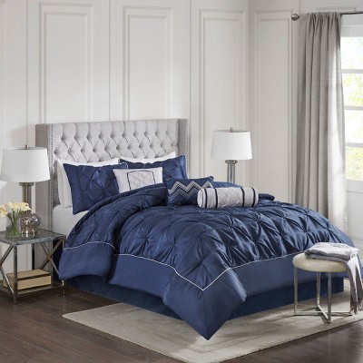 NicBex 7 Piece Polyester Queen Tufted Bed Set For All Season,Comfort Sheets Set for Bedroom