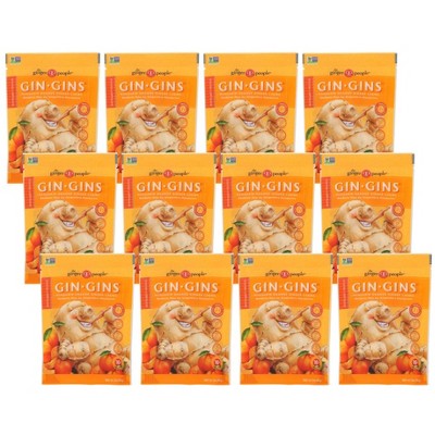 Ginger People Mandarin Orange Ginger Chews - Case of 12/3 oz
