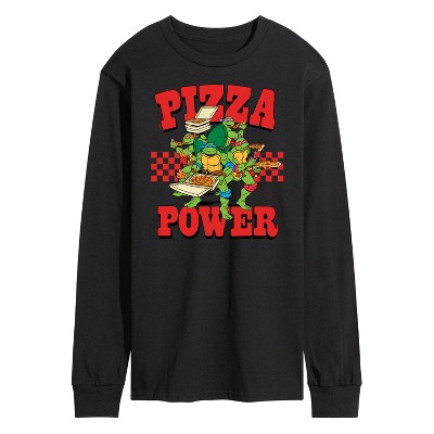 Men's - Teenage Mutant Ninja Turtles - Group Pizza Power Long Sleeve Graphic T-Shirt