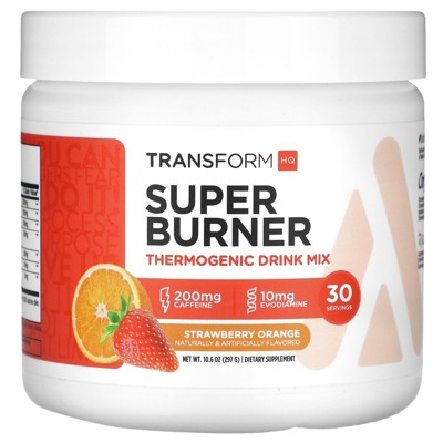 TransformHQ Super Burner, Thermogenic Drink Mix, Strawberry Orange, 10.6 oz (297 g)
