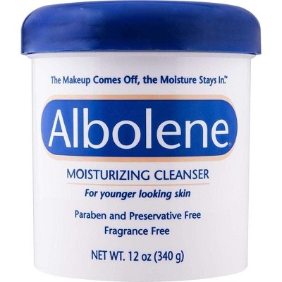 Albolene Moisturizing Cleanser, 12 oz – Makeup Remover & Hydrating Cleanser for All Skin Types