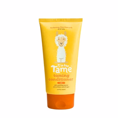 T is for Tame – Hair Taming Conditioner for Kids with Curls, Natural, Anti-Frizz, Detangles & Defines Curls, Safe for Babies and Toddlers, 5.07 fl oz