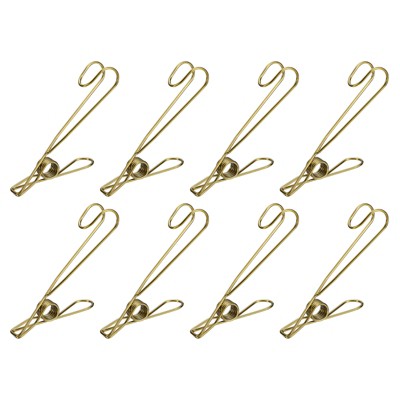 Unique Bargains Stainless Steel Universal Portable Clothespins