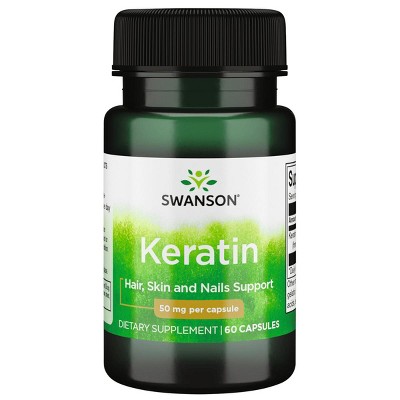 Swanson Dietary Supplements Keratin 50 mg 60 Caps