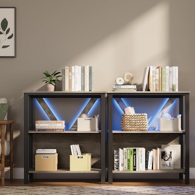 3/4-Tier Rotating Bookshelf, 360° Wood Bookcase for Kids & Adults, Corner Shelf Organizer for Bedroom, Living Room