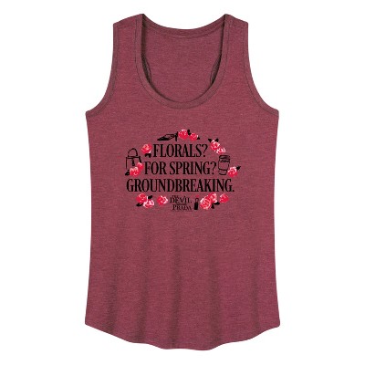 Women's - The Devil Wears Prada - Florals For Spring Graphic Racerback Tank