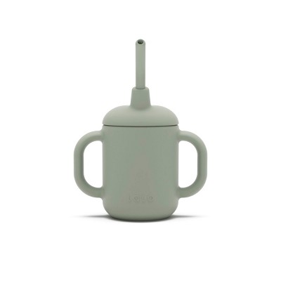 Lalo 4oz 3-in-1 Silicone Training Cup with Straw