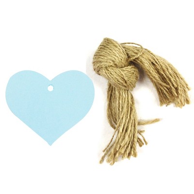 Wrapables 50 Gift Tags with Free Cut Strings, True Heart