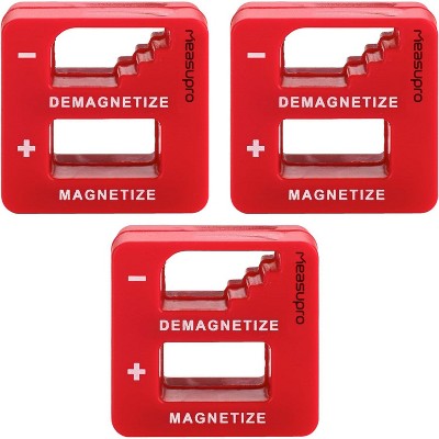 MeasuPro  Demagnetizer and Magnetizer - Red - 3PK