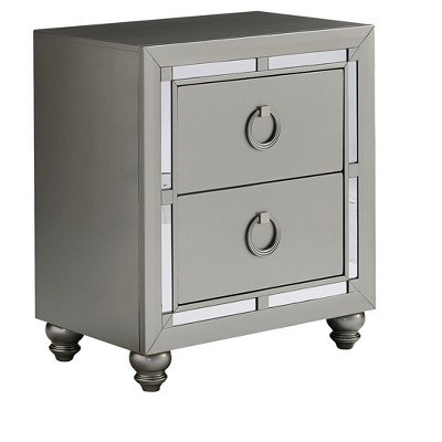 CAVINAS Bedroom Dresser with 2/5 Mirror Accents Drawer,Dressers & Chest of Drawers with Bun Foot for Living Room,Entryway