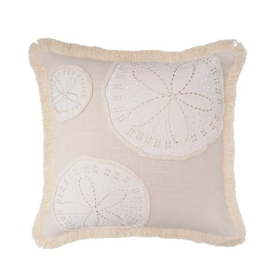 C&F Home Gold Coast Sand Dollars Throw Pillow, 18" x 18"