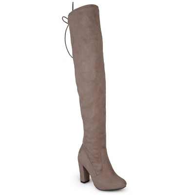 Journee Collection Women's Maya Block Heel Over The Knee Boots