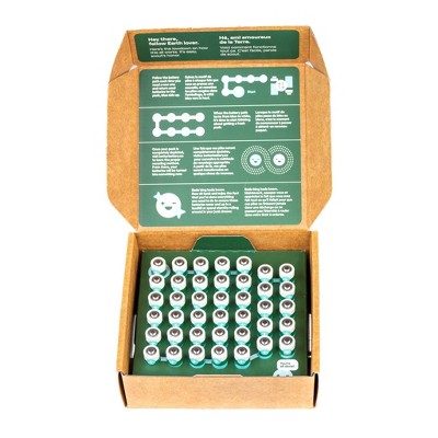 Better Battery Co. 40 AA Kit High Performance Certified Carbon Neutral Alkaline Batteries: Household Single-Use, 1.5V, Pack of 40