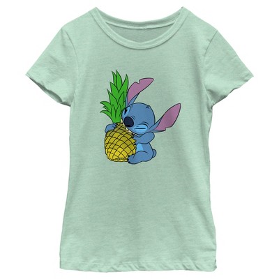 Girl's Lilo & Stitch Pineapple Lover Stitch T-Shirt