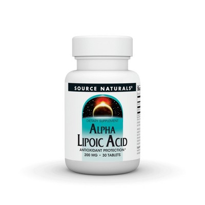 Alpha Lipoic Acid 200mg by Source Naturals, Inc.  -  30 Tablet