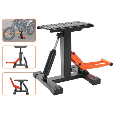 VEVOR Dirt Bike Lift Stand, Motorcycle Jack Lift Stand 440 lbs Capacity and Hydraulic Lift Operation, Adjustable Height Hoist Table