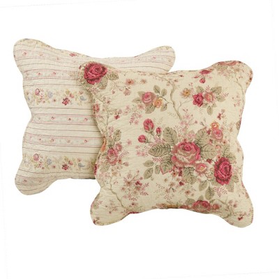 Toss Antique Rose Pillow Set - Greenland Home Fashions