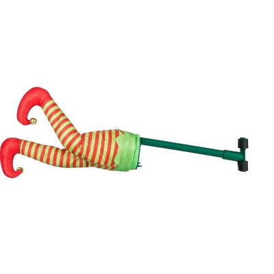 Mr. Christmas Animated Kicking Elf Christmas Tree Decoration - Motion Activated