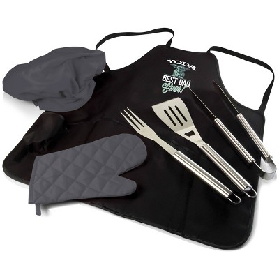 Star Wars 6pc Stainless Steel BBQ Apron & Tote Grill Cookware Set