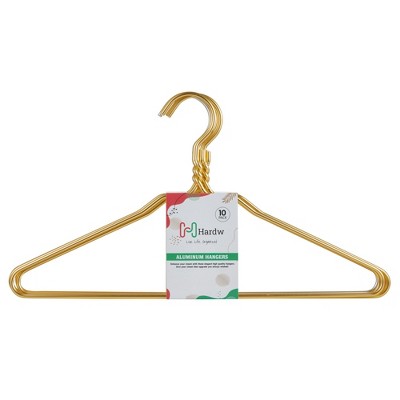 DEILSY Heavy-Duty Gold Aluminum Suit Hangers