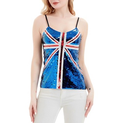 Anna-Kaci Women's United Kingdom Sequin Cami Top